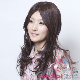 （受注生産品）　貼るかつら　ナチュラルブラック　白髪３０％入り　大判１６㎝角