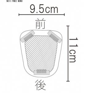 ヘアピース11-FM02-MONO　前髪までカバータイプ（MONOネット・通販購入）