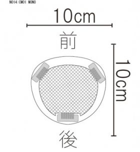 ヘアピース14-CM01-MONO　つむじカバータイプ（MONOネット・サロン購入残金）