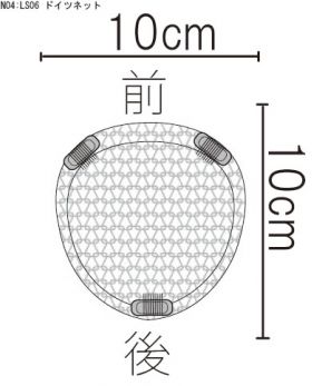 ヘアピース4-LS06-BLACK　分け目＆つむじ自由タイプ（ドイツ黒ネット・通販購入）